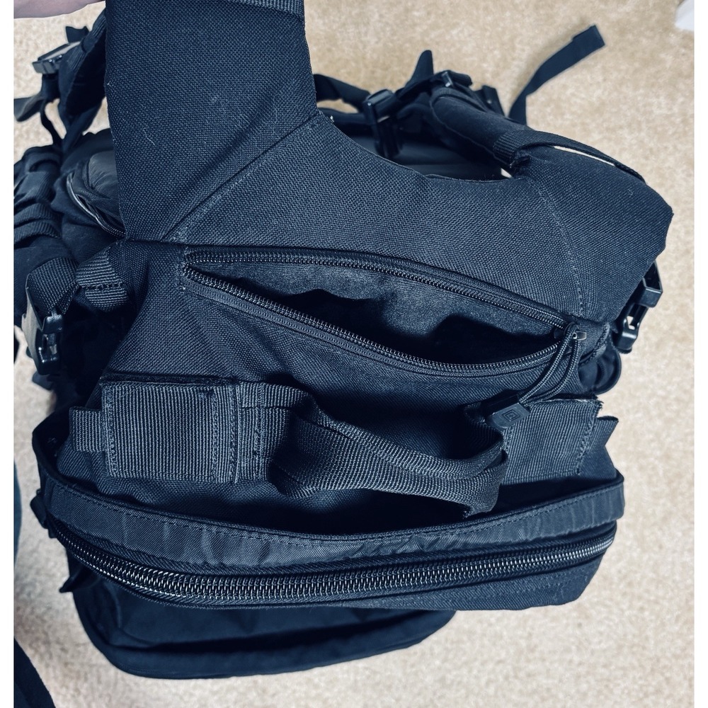 5.11 Tactical Rush 72 2.0 Black Nylon 55L MOLLE Backpack 72hr Pack - Picture 8 of 16